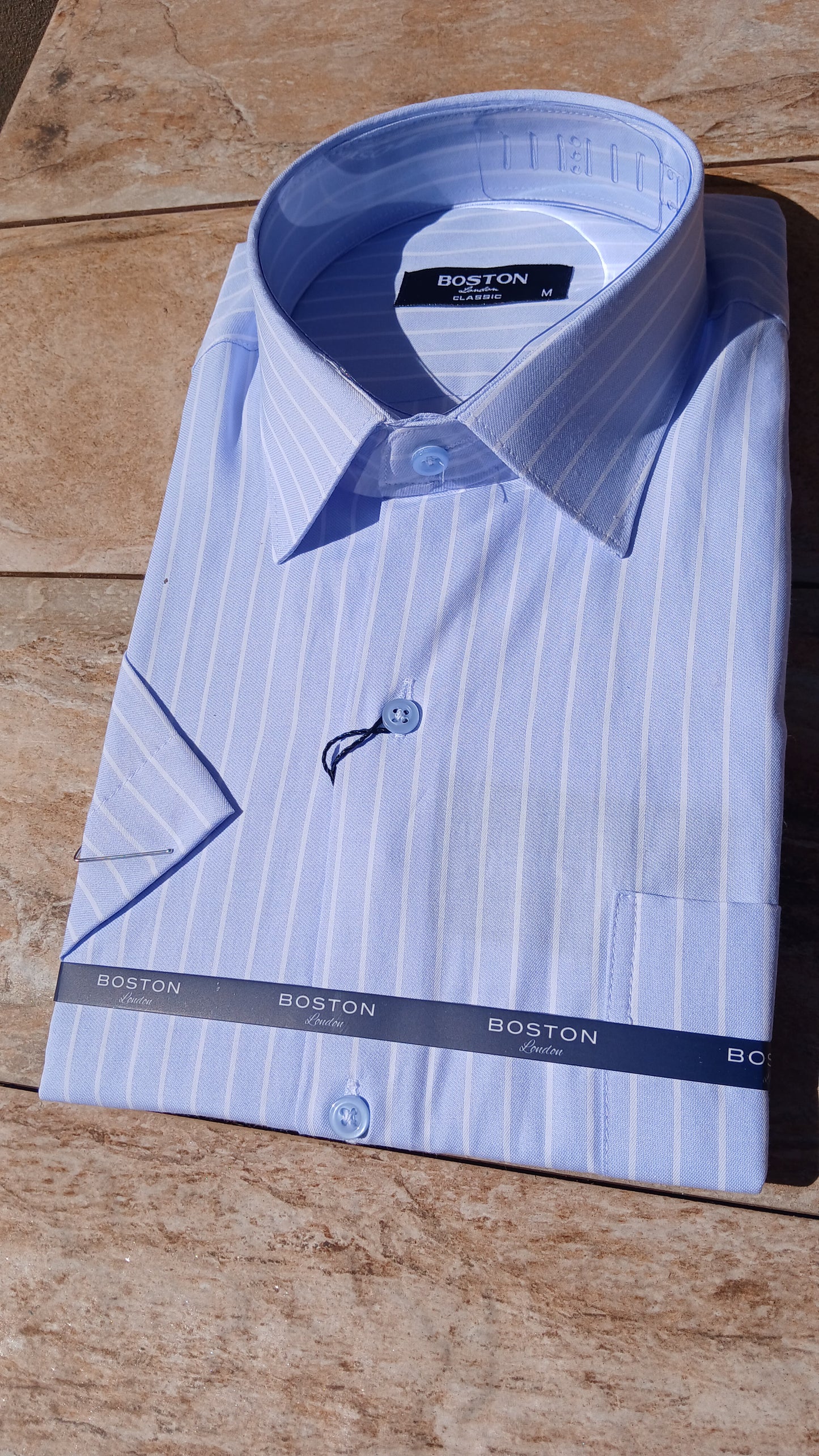 Chemise Boston arrière demi-manche