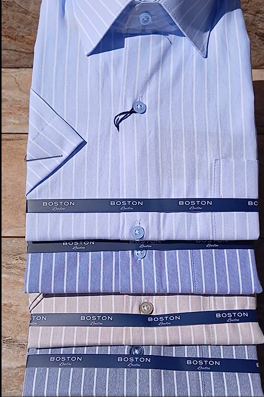 Chemise Boston arrière demi-manche