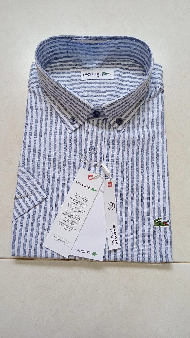 👔chemise lacoste demi manche